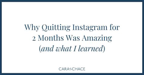 What I Learned from Quitting Instagram for 6 Months