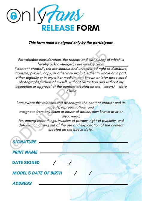 What Is A Release Form On Onlyfans Free