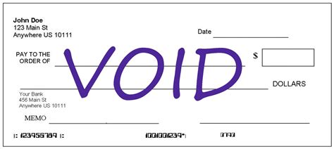 What Is A Void Cheque