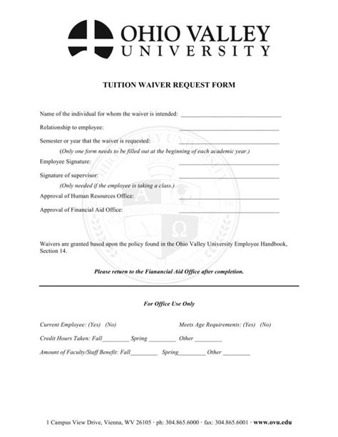 What Is A Waiver / FREE 9+ Tuition Waiver Request Forms in PDF MS
