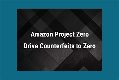 What Is Amazon Project Zero and How It Helps Fight Counterfeits