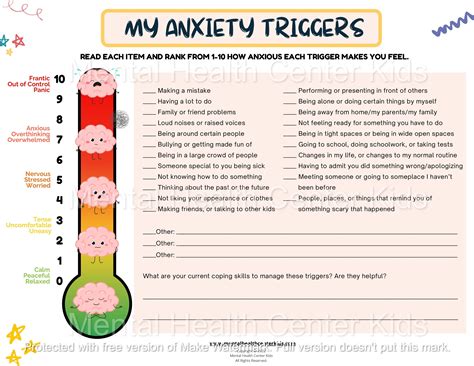 What Is Anxiety Worksheet