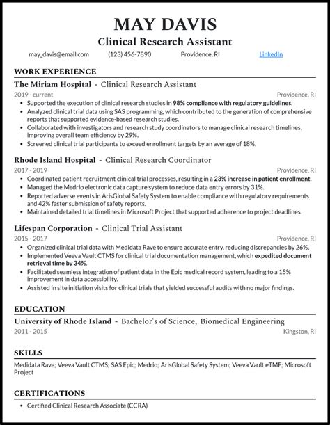 What Is Important in Making Clinical Research Associate Resume