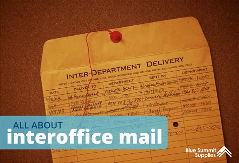 What Is Interoffice Mail And How Do You Send It