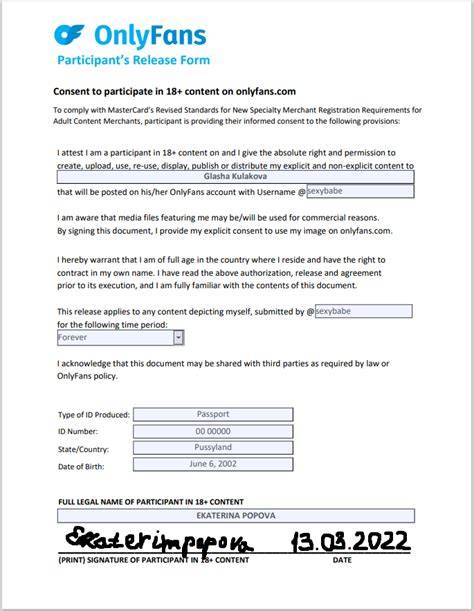 What Is Onlyfans Release Forms Free