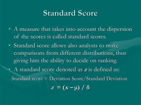 What Is Standardized Score In Statistics