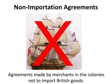 What Is The Definition Of Non Importation Agreemen
