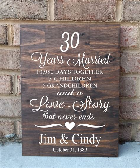 What Is The Gift For 30 Years Of Marriage