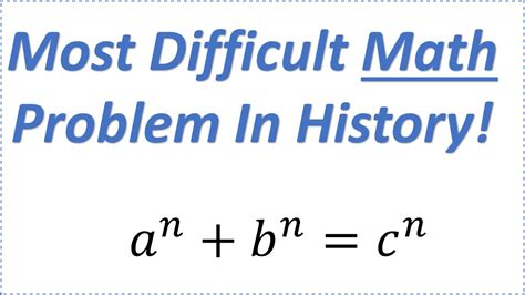 What Is The Hardest Math Equation On Earth Complete Guide