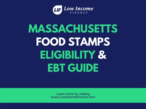 What Is The Income Limit For Food Stamps In Massachusetts