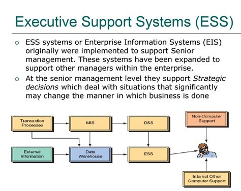 What Is The Purpose Of Executive Support Systems Esss