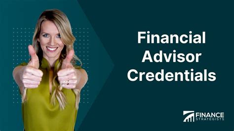 What Is a Certified Financial Advisor 15 Types amp Credentials