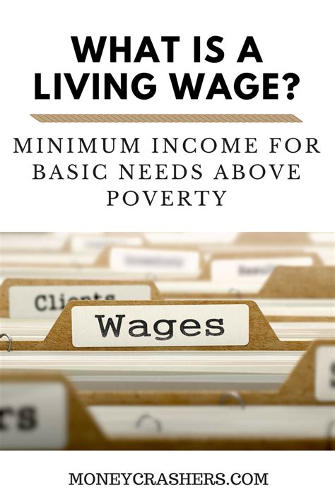 What Is a Living Wage Minimum Income for Basic Needs to Avoid Poverty