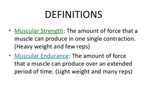 What Is the Definition of Muscular Strength?