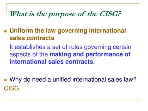 What Is the Purpose of the CISG? - LawTeacher.net