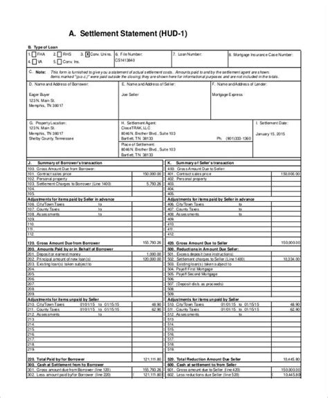 What Not To Have On Settlement Sheet