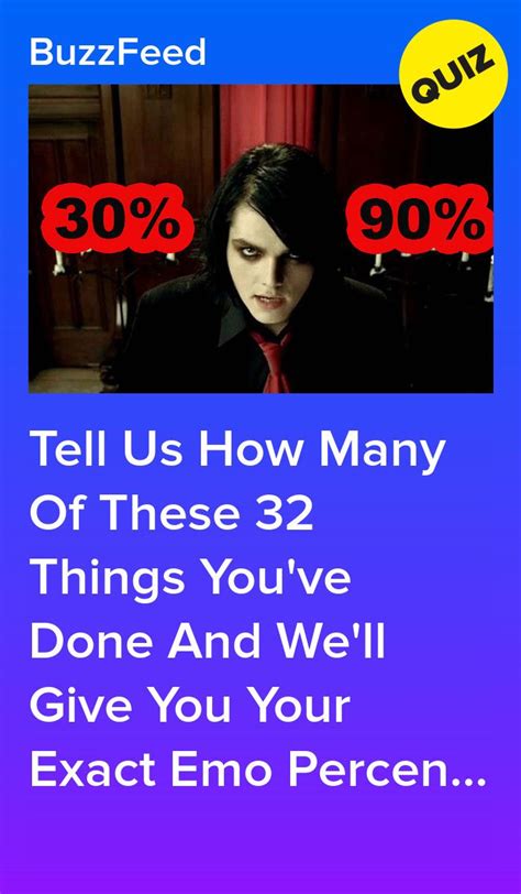 What Percent Emo Are You? Quiz - BuzzFeed