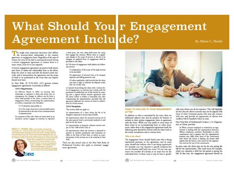 What Should Your Engagement Agreement Include?