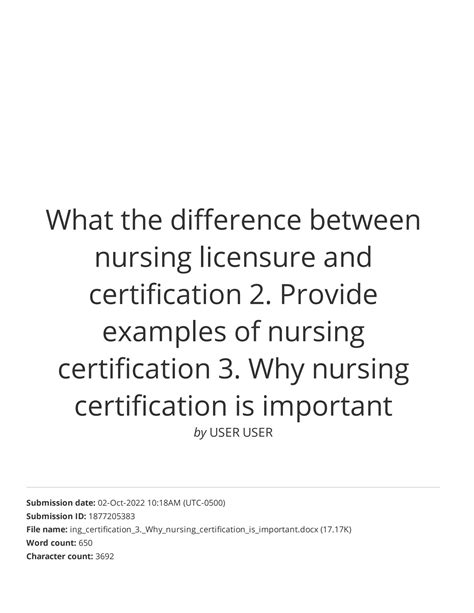What The Difference Between Nursing Licensure and Certification 2