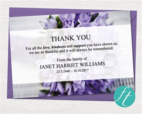 What To Write In A Thank You Card For Funeral Directors