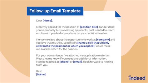 What To Write In Follow Up Email After Application Printable Form