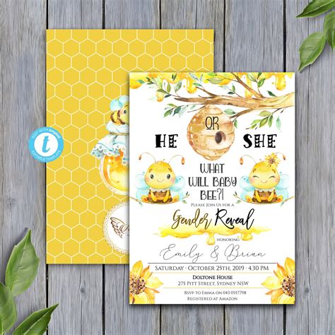 What Will it Bee Invitation