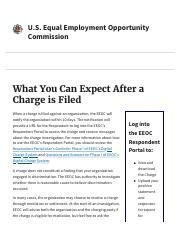 What You Can Expect After a Charge is Filed - US EEOC