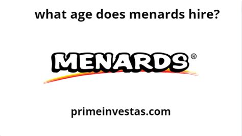What age does menards hire. The hiring age is 16. Answered September 19, 2020 - General Manager, Sales and Operations (Former Employee) - Jeffersonville, IN. 