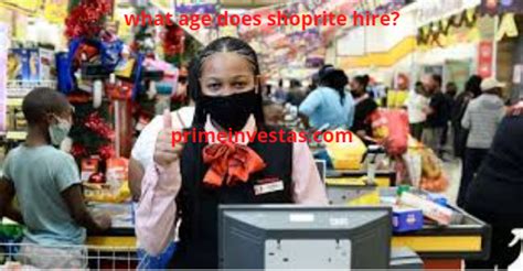 Shoprite Hiring Age. Shoprite provides employment oppo