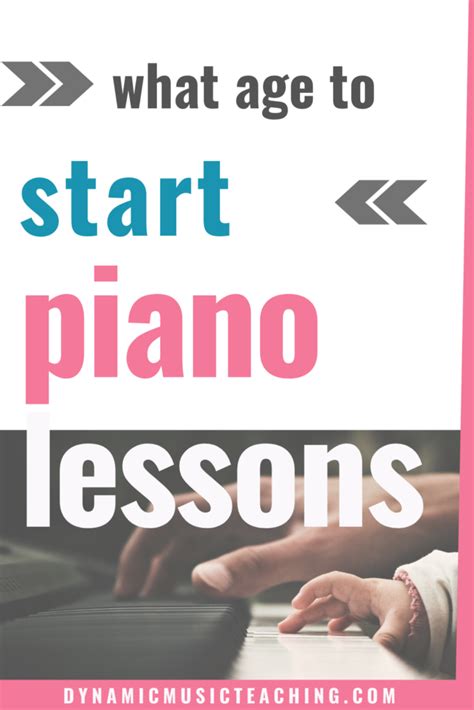 What age should piano lessons start