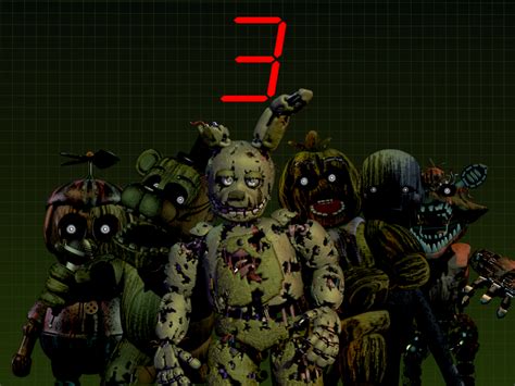 What animatronics are in fnaf 3. So they were left strewn like garbage in the Pizzeria or the Safe Room/Backstage a.k.a. Parts & Service. FNAF 3 theory: Freddy Fazbear's Pizza was closing by year's end, and after that it was abandoned. It is possible the Toy Animatronics were in the Safe room, probably some former employs were so mad about the odor and losing their jobs that ... 