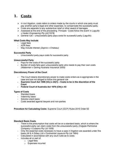 What are Costs Orders? Disputes and Litigation