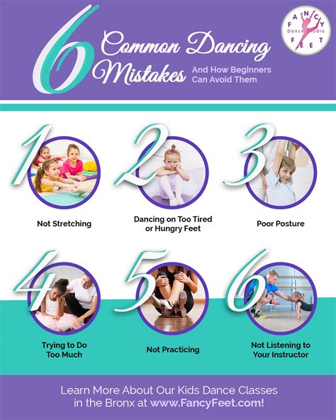 What are common dance mistakes to avoid