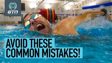 What are common swimming mistakes to avoid
