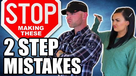 What are common two-step dance mistakes