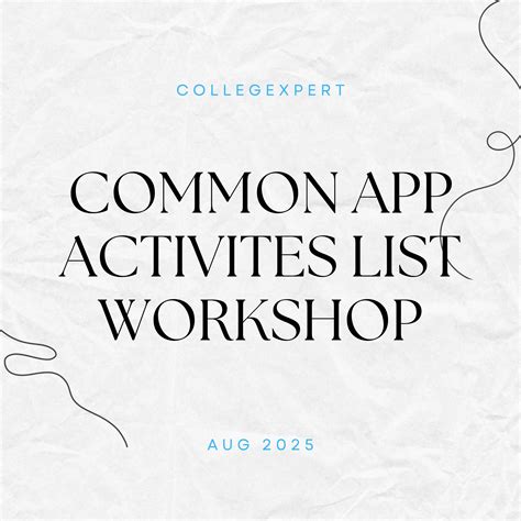 What are common workshop activities