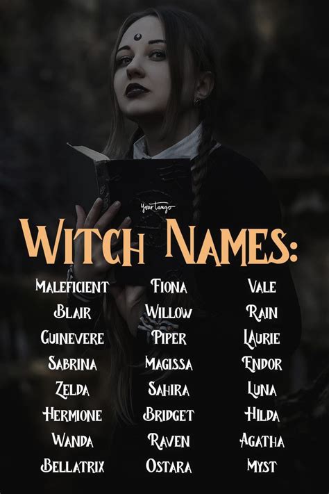 What are cool witch names? - ibetha.dixiesewing.com