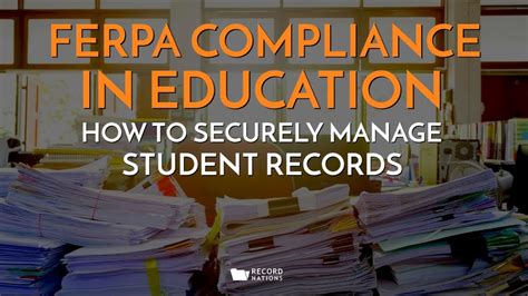 What are education records? FERPA Training