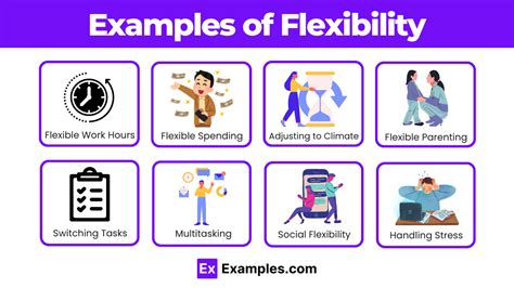 What are examples of flexible work