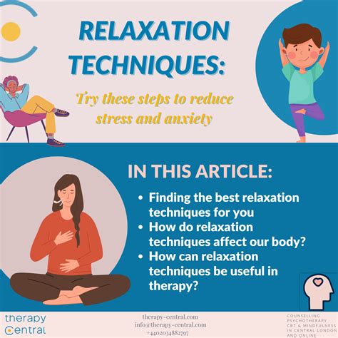 What are five relaxation techniques