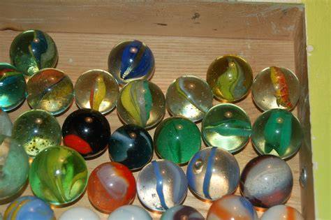 What are large marbles called