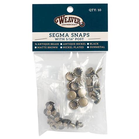 What are segma snaps.  These work great in either light weight or heavy...