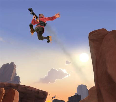 What are some good ways to practice rocket jumping in TF2?