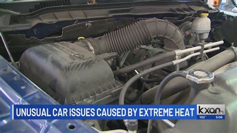 What are some weird car issues technicians are seeing during the Texas heat spell?