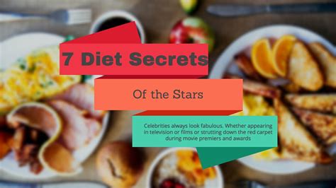 What are the "7 diet secrets of stars"?