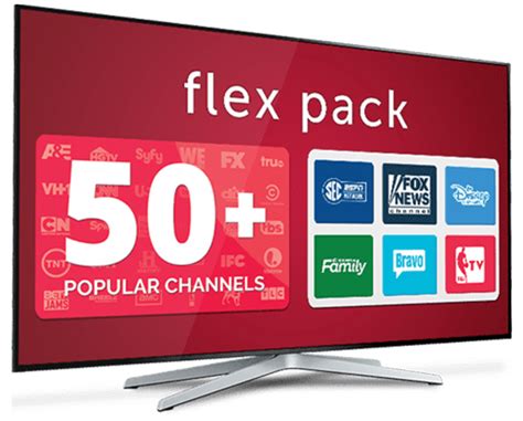 What are the 50 channels in dish flex pack. DISH Flex Pack Offers 50+ TV Channel for only $57.99/mo. Build You Admit TV Package that's truly a Skinny Bundle. Call 1-833-682-2047 For Popular DISH TVS! ... DISH Flex Pack $ 57 99 /mo. A TV how made your way. 51+ Channels. Click to watch all conduits. 