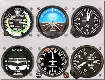 What are the 6 basic flight instruments