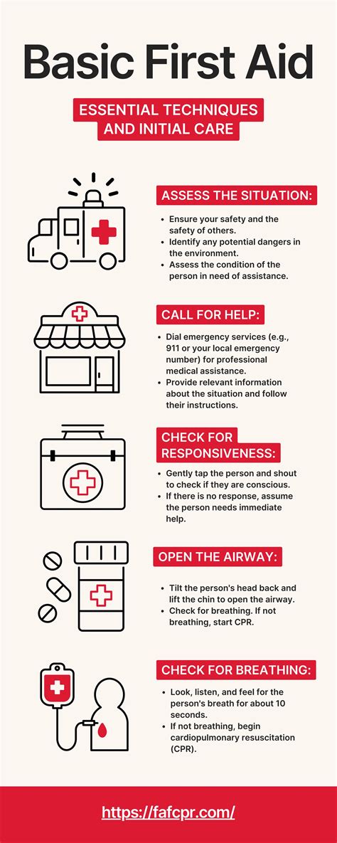 What are the 7 steps of basic first aid