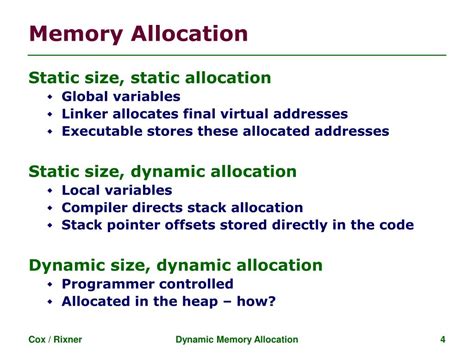 What are the advantages and disadvantages of dynamic memory …