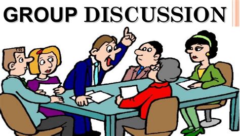 Image description Group discussions provide a place for pe